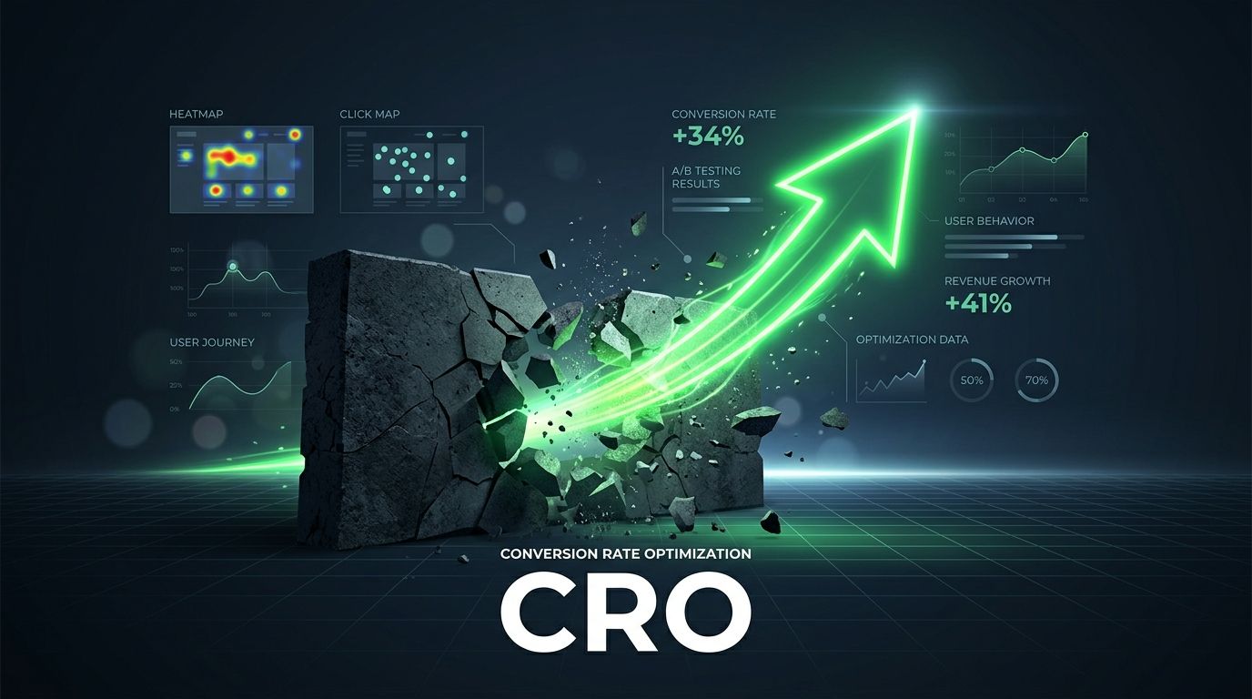 Representação doq ue é CRO, conversion rate optimization